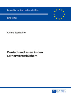 cover image of Deutschlandismen in den Lernerwoerterbuechern